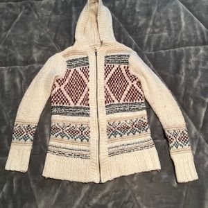 Hollister hoodie with zipper size small